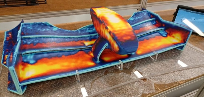 3d printed front wing of mclaren