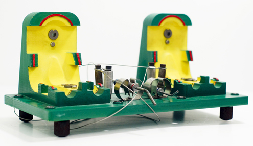 Most recent iteration of TS Tech fixture with clamp-on assemblies