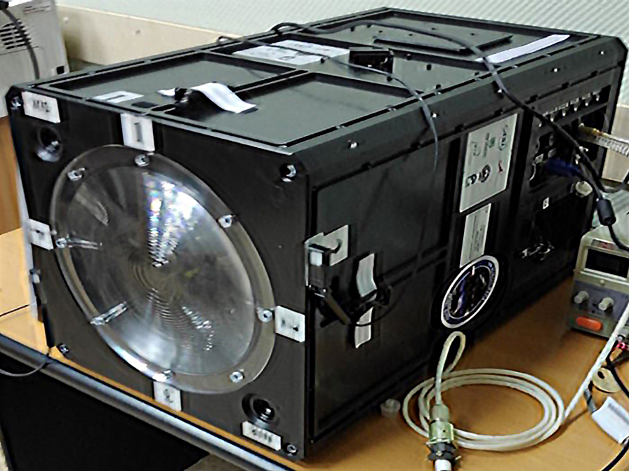 The structure of the Mini-EUSO Flight Model was3D printed using ULTEM™ 9085 resin on a Fortus 450mc 3D printer.