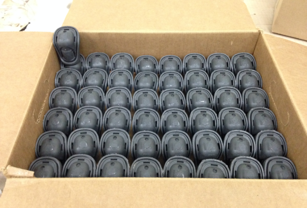 Solidify 3D printed a master part to create these silicon rubber molds for their automotive client
