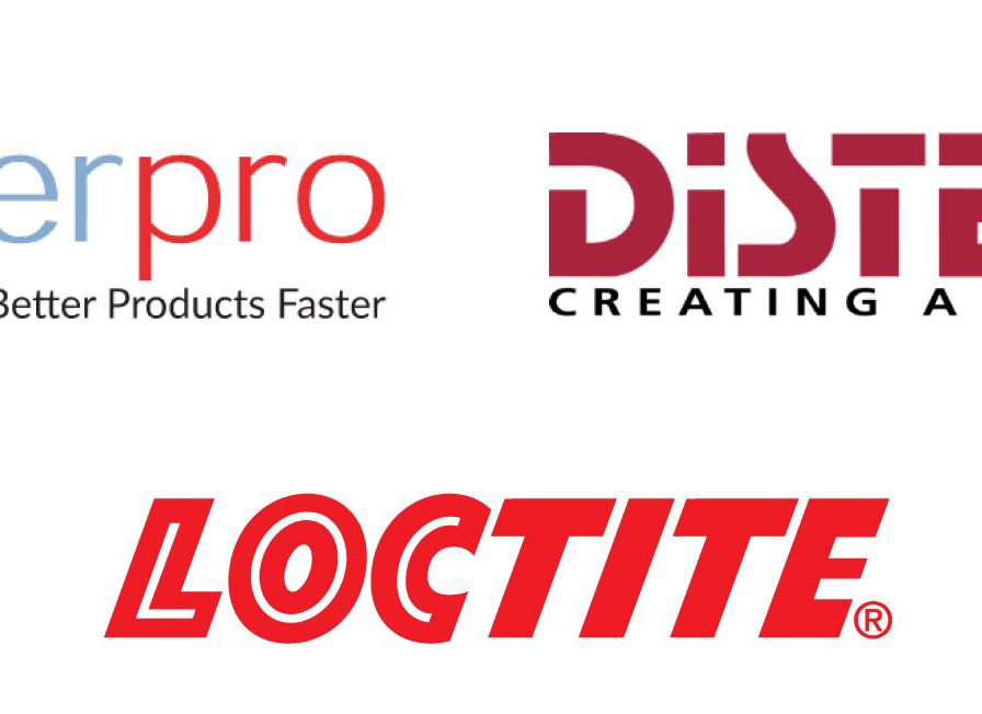Distek Interpro Loctite logos.