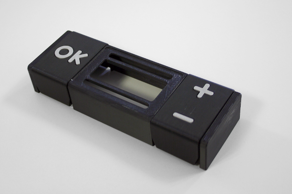 Outer case prototype that houses an electronic weighing system, 3D printed in ASA material.