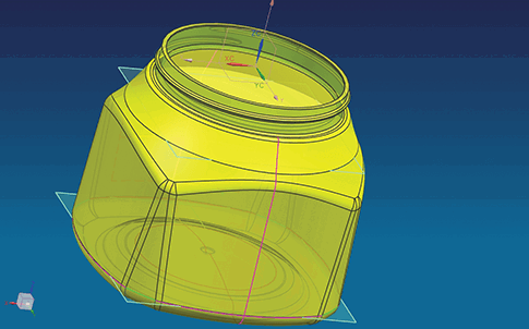 Los diseñadores de Silgan Plastics crearon una serie de diseños de concepto para el envase de Truvia dentro de nuestro software de diseño/ingeniería.