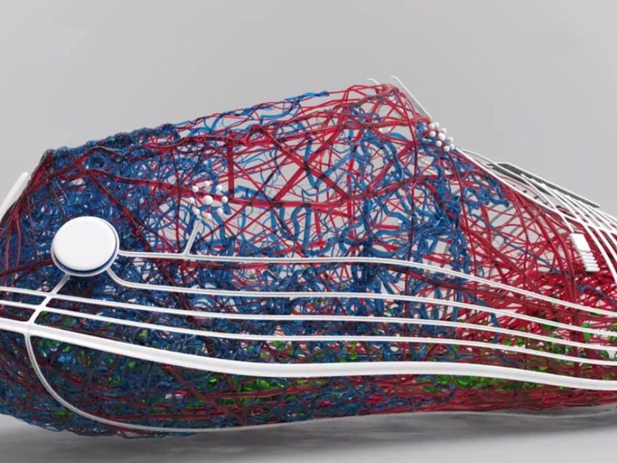 Evolve 3D printed shoe side view.