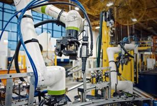 tooling arm in factory