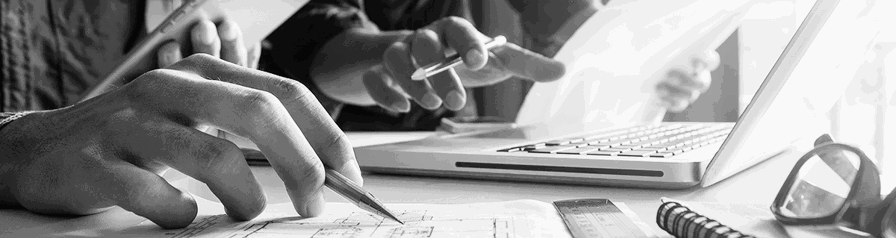 people working at a desk