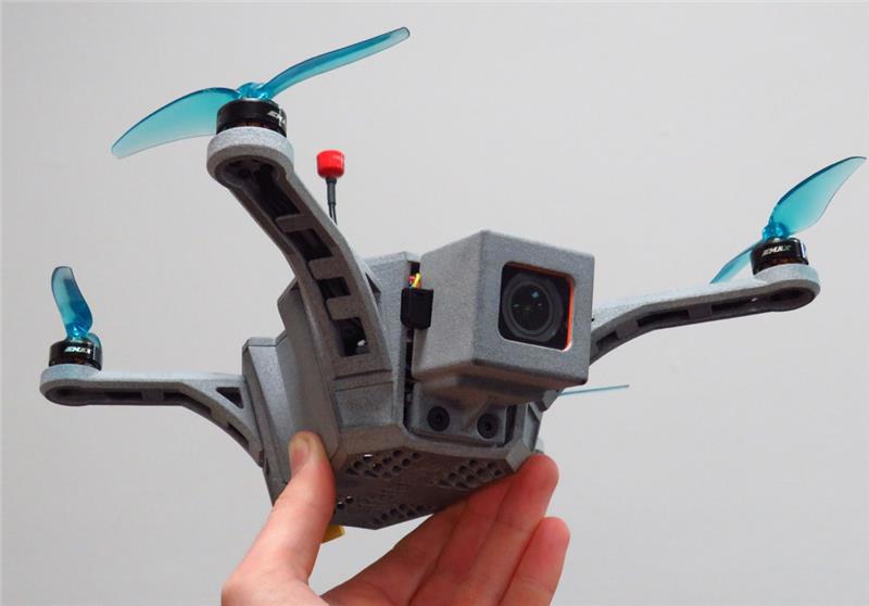 UAV Drone 3D printed with SAF Technology by Stratasys