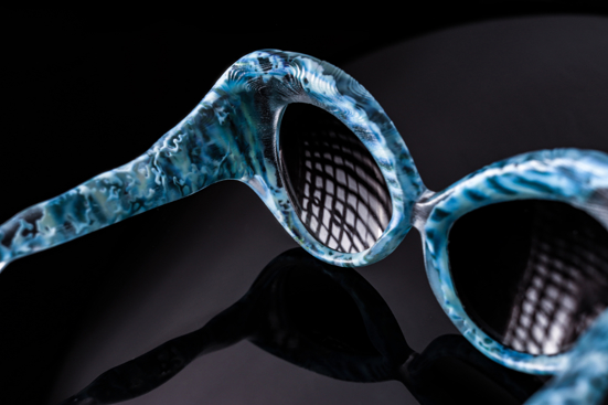 Sunglasses inspires by water back view