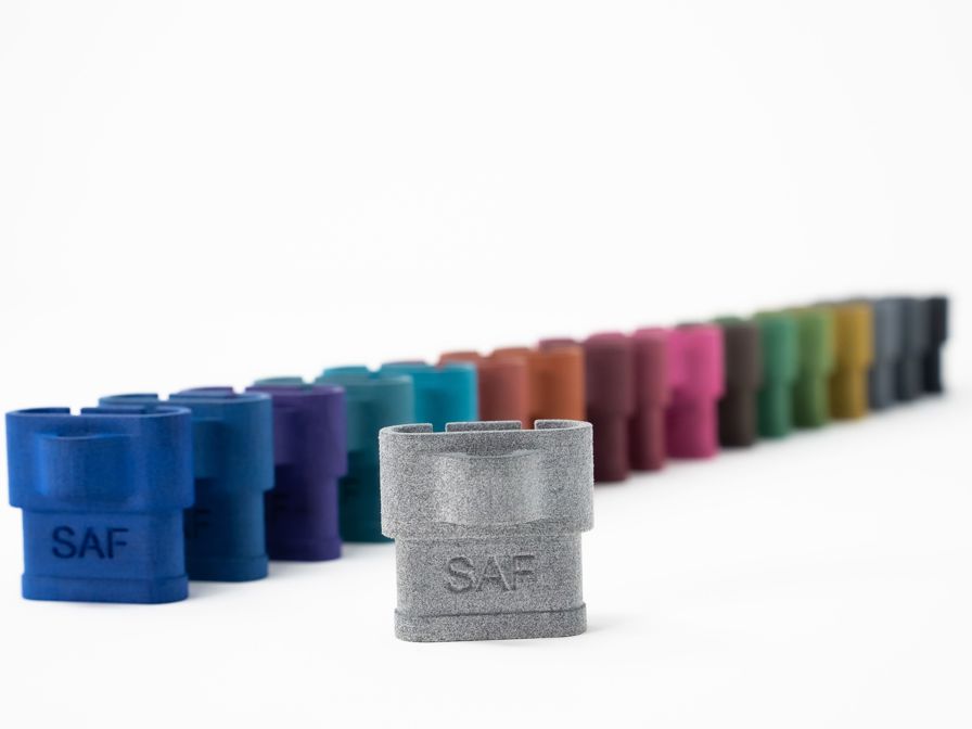 SAF parts colored DyeMansion