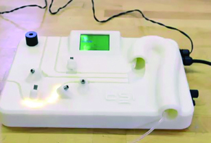 The coronary training boards CSI uses to help train clinicians on the proper treatment techniques.