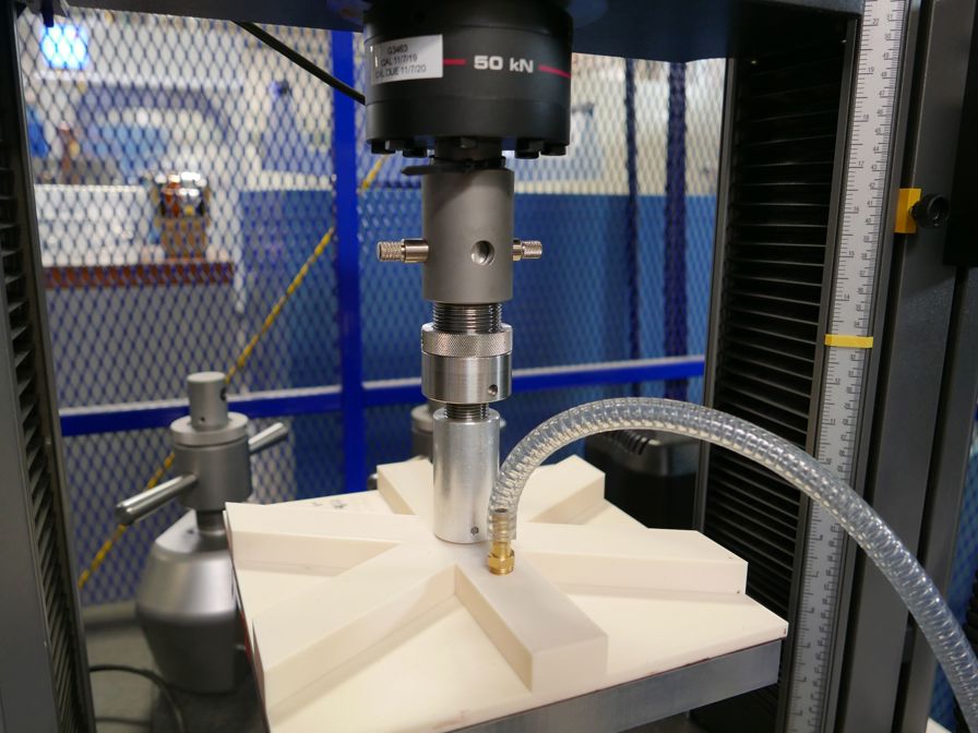 Qualification of the 3D printed chuck.