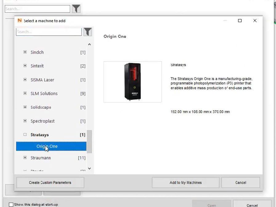 Origin One CAD screen grab.