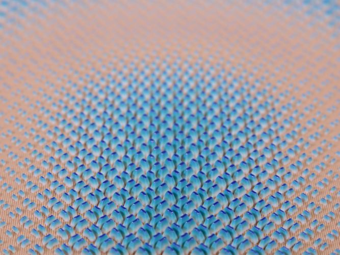 3d printed fashion design sample blue