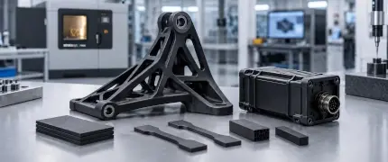 Piano del tavolo con componenti di droni stampati in 3D