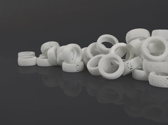 Oura Ring Case 3D printed using MED Silicone 25A