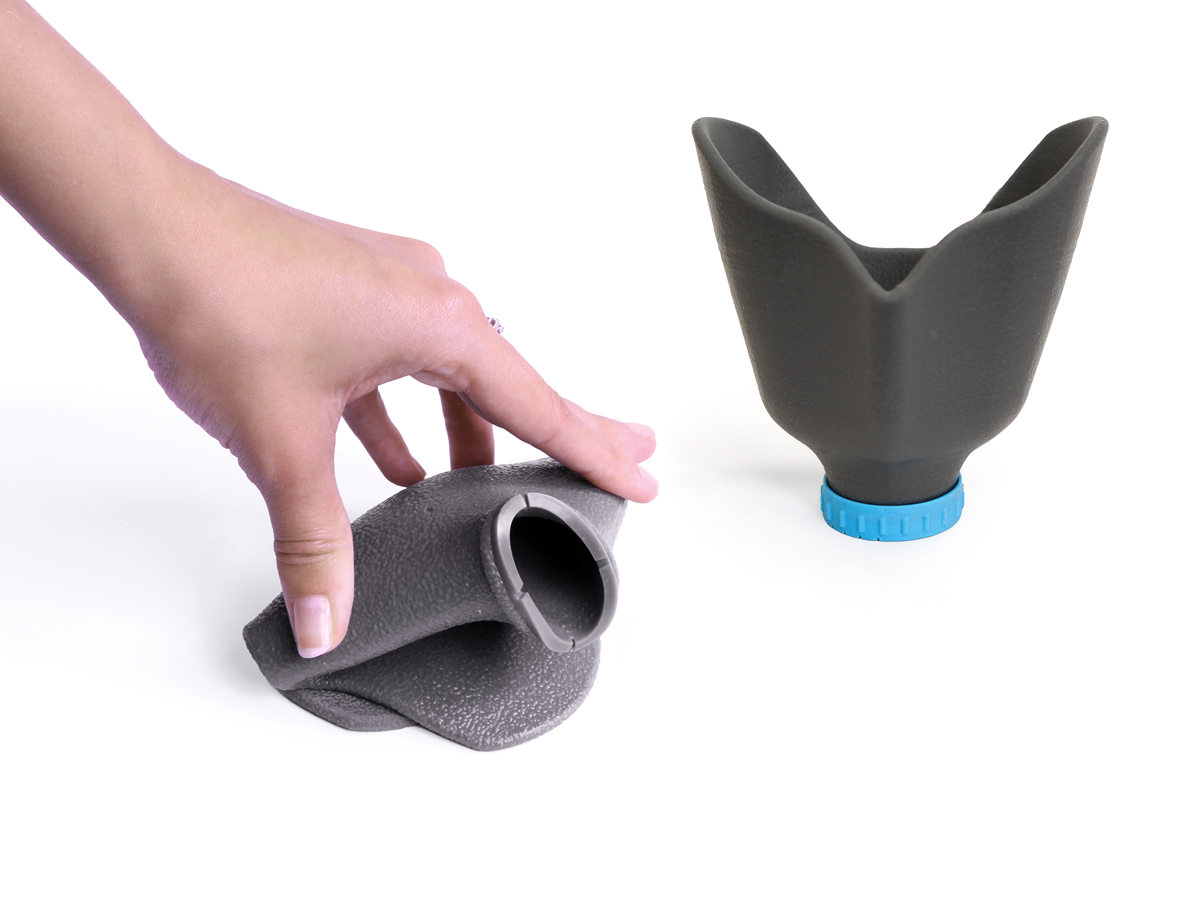 3D printed silicon filter by Stratasys P3 DLP technology