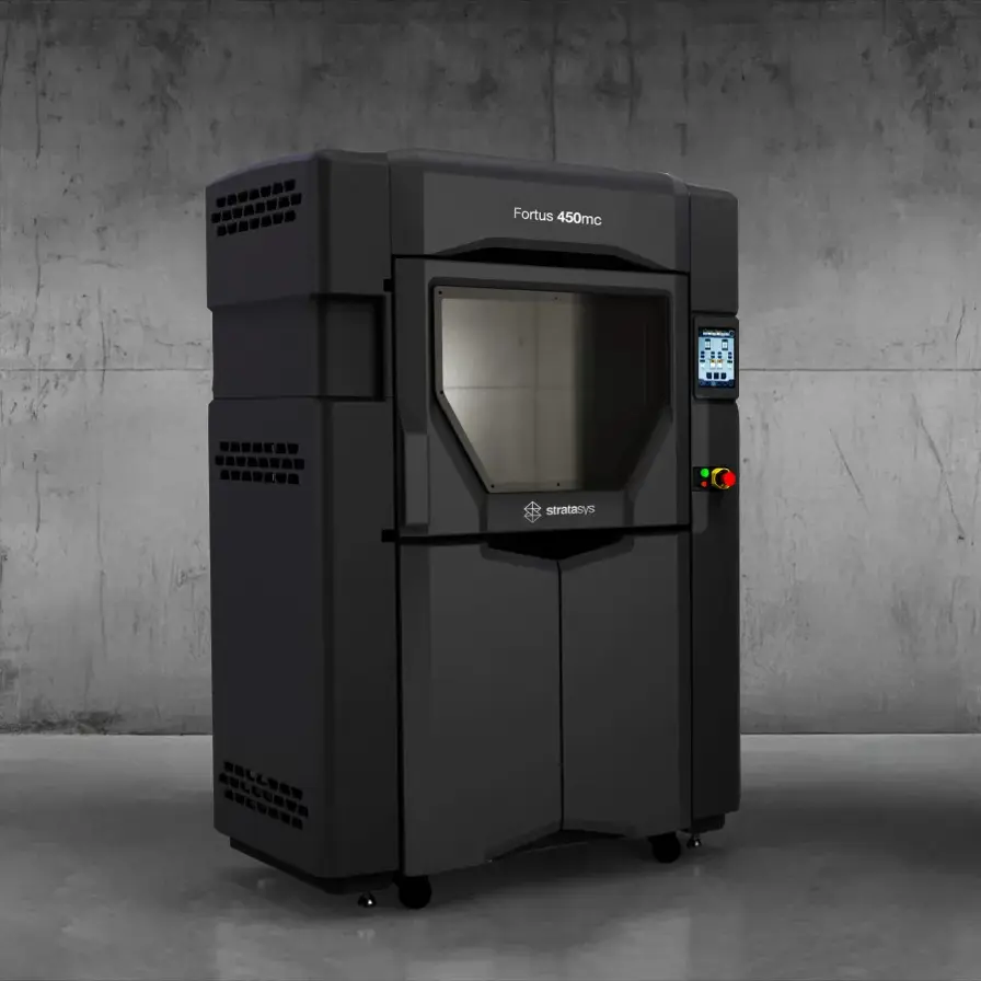 Black Stratasys Fortus 450mc Industrial 3D Printer