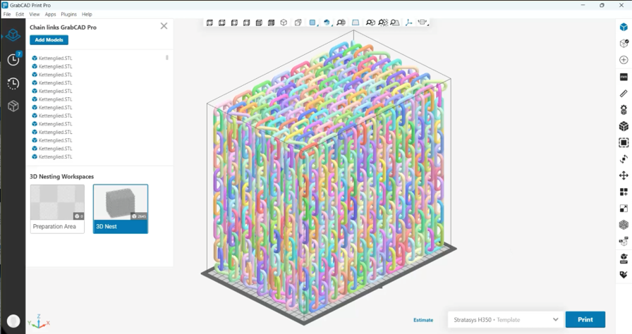 Testing GrabCAD Print Pro's 3D Array Limits - Stratasys