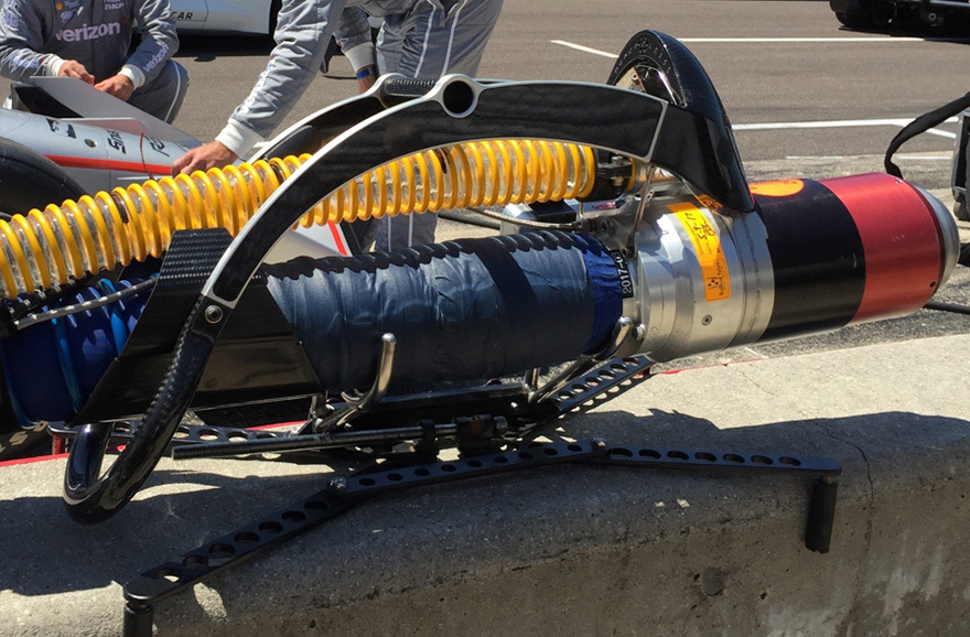 Team Penske indycar fuel probe housing