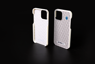 Cell phone case 3D printed with Stratasys ToughONE Polyjet Material