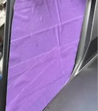 3d printed paint masking tool with purple tape