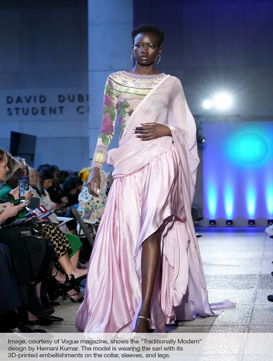 Traditionally modern sari design