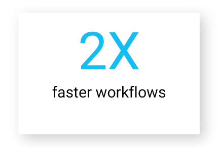Key claims 2X faster workflows