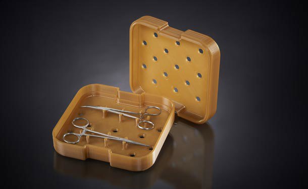 3D printed surgical tool sterilization tray medical prototype | Stratasys Direct