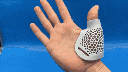 MJF PA12-W 3D Printed thumb splint