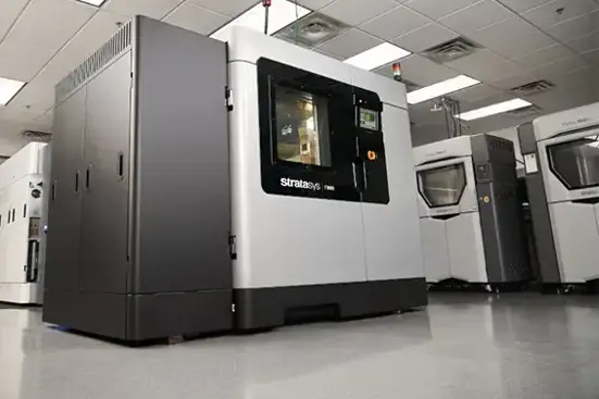 Room of Industrial 3D Printers at Stratasys Direct