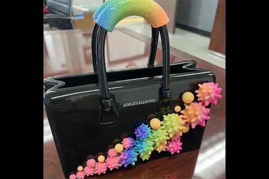 PolyJet 3D Printed Purse by Ashley Alleyne
