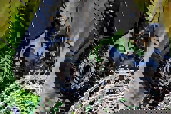 3D printed Bimotal part on bike