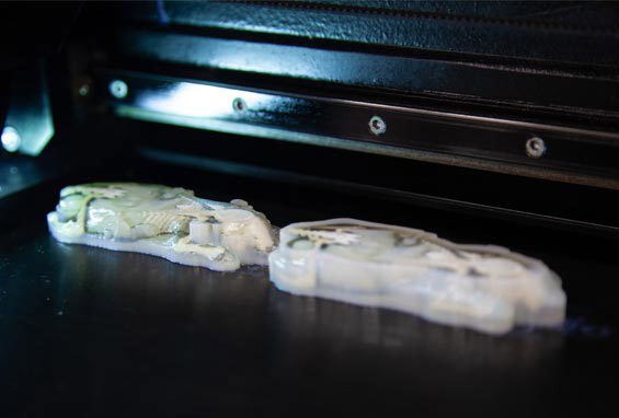 BioMouse by Phantech being 3D printed using PolyJect technology byt Stratasys Direct