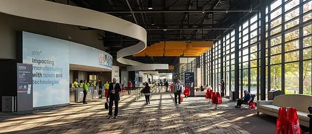 Convention center set up for CMTS