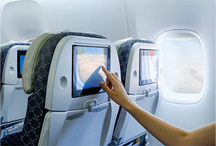 Stratasys Direct Airplane touch screen on seat