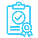 Quality assurance icon for 3d printed drones